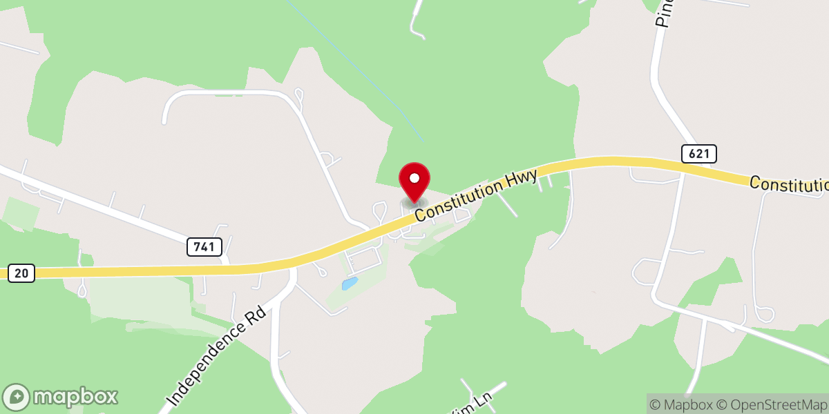 Map showing location of Mt. Sinai Solid Rock Church Of Christ
