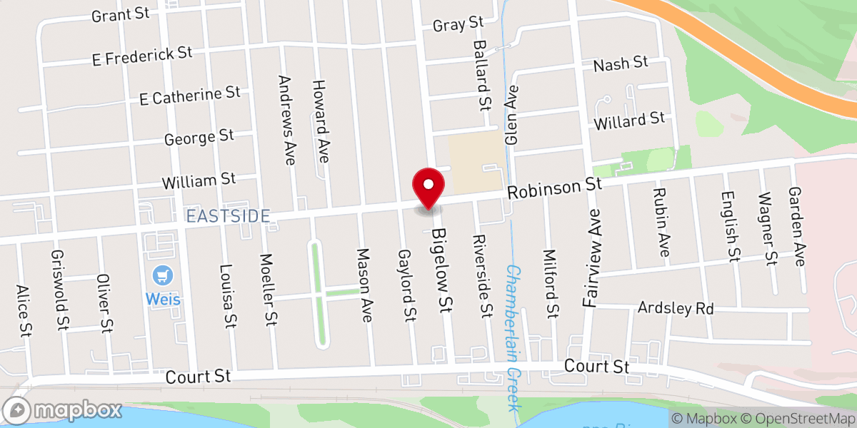 Map showing location of Fairview United Methodist Church