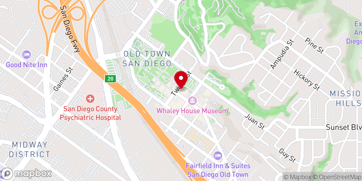 Map showing location of Immaculate Conception Catholic Church