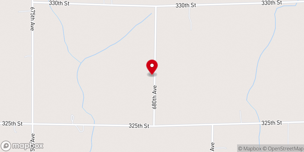 Map showing location of Ostmark Lutheran Church