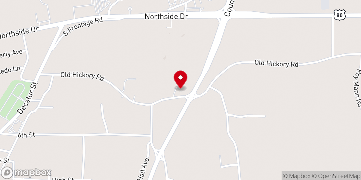 Map showing location of Third New Hope District Association