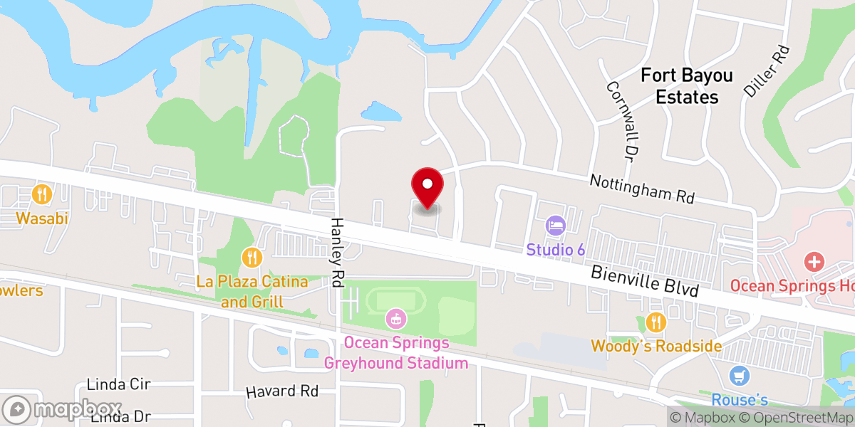 Map showing location of Christus Victor Lutheran Church