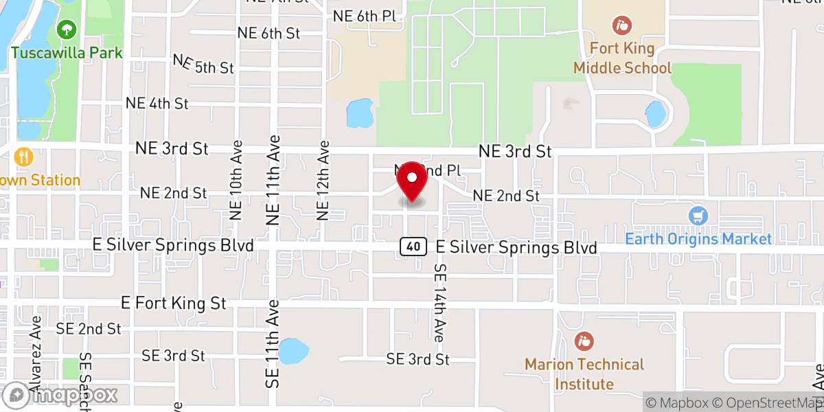 Map showing location of Live Oak Christian Fellowship future assembly building