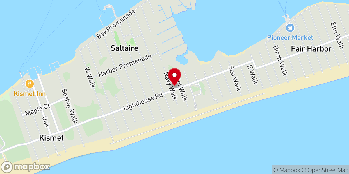Map showing location of Our Lady Star of the Sea