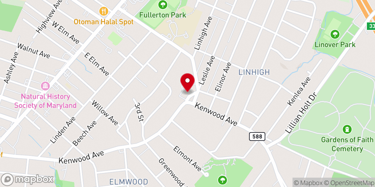 Map showing location of Foundation Church