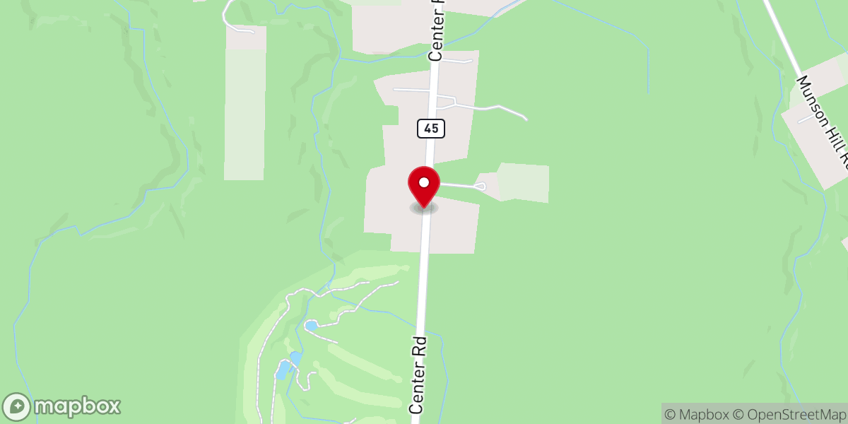 Map showing location of Harvest Church