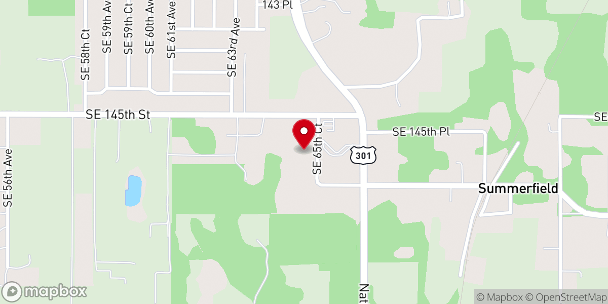 Map showing location of Brazilian Baptist Church of Summerfield