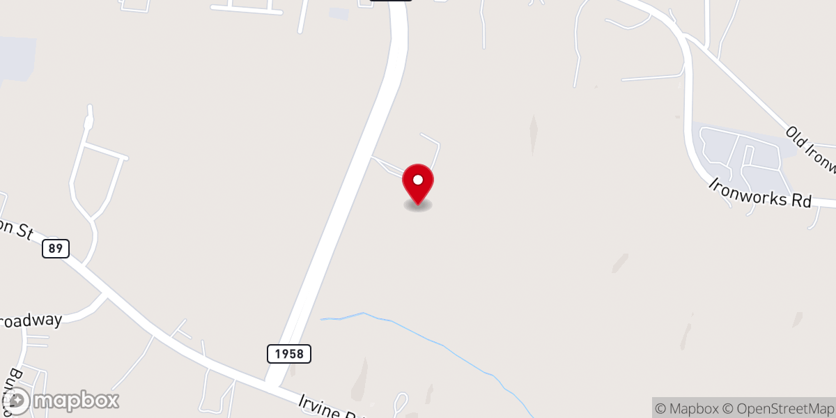 Map showing location of Liberty Bible Church of God
