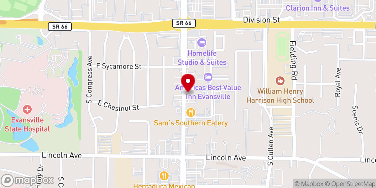 Map showing location of Touchstone Community Ministries