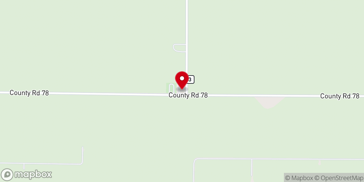 Map showing location of Pleasant Plains Community Church