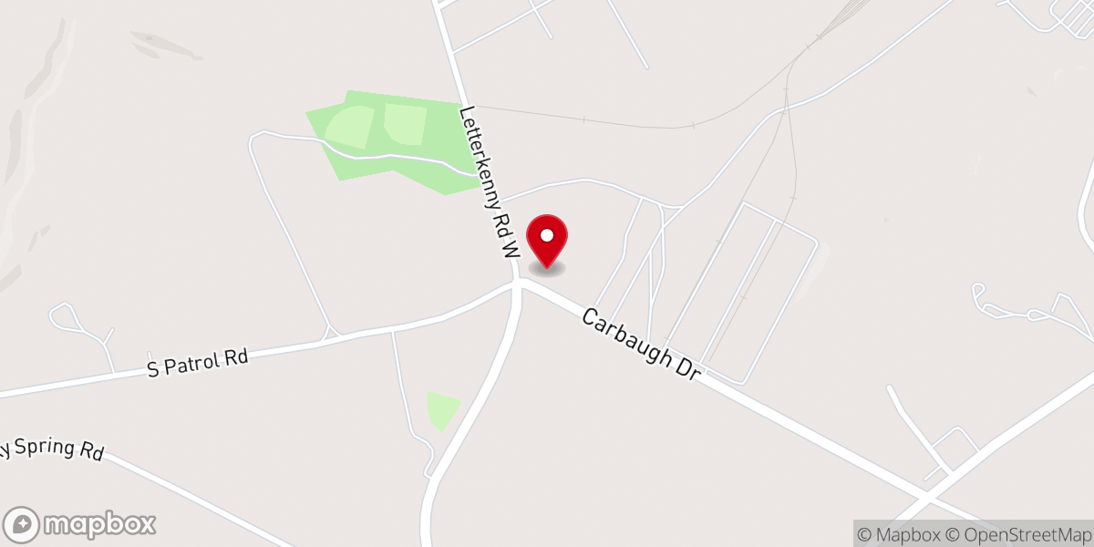 Map showing location of Letterkenny Chapel
