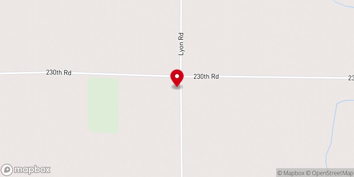 Map showing location of Big Creek United Methodist