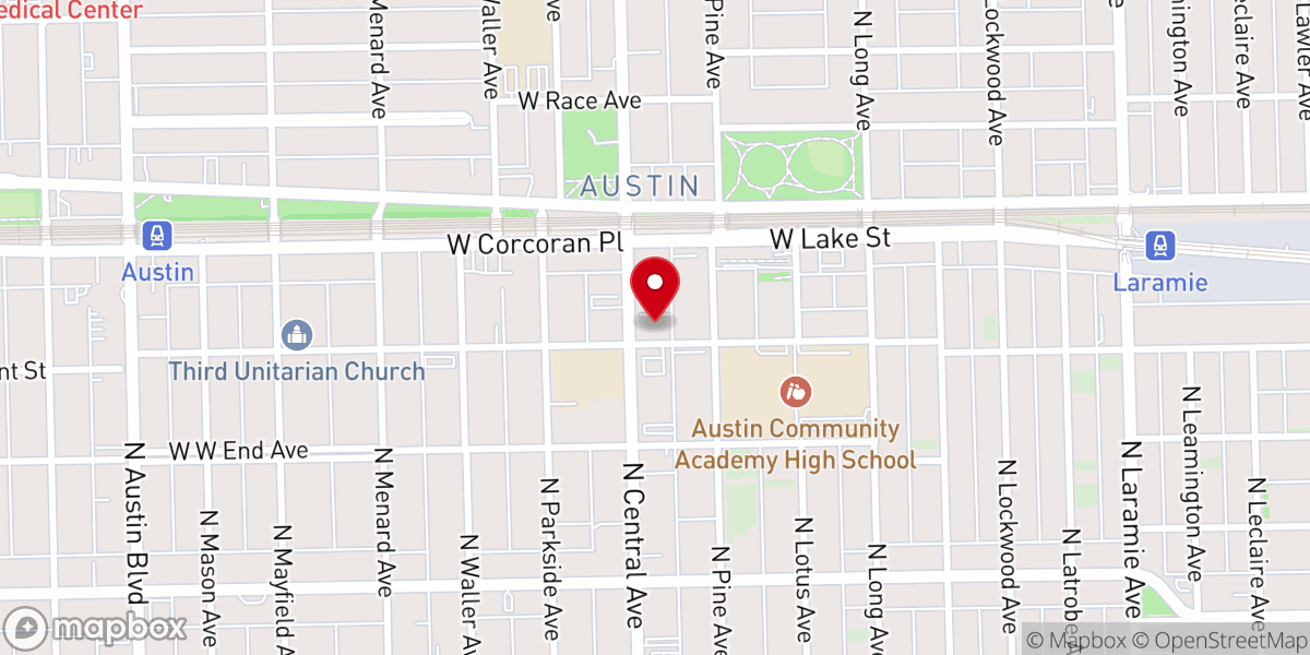 Map showing location of Kingdom Baptist Church
