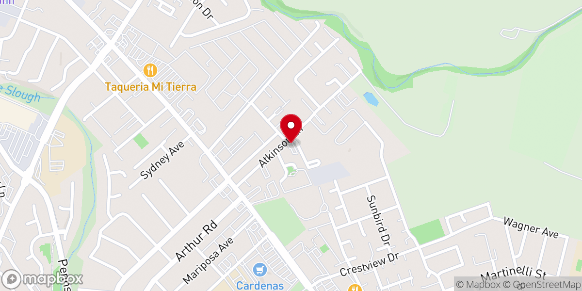 Map showing location of Church of God
