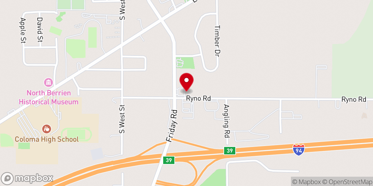 Map showing location of Western Union Money Order Only