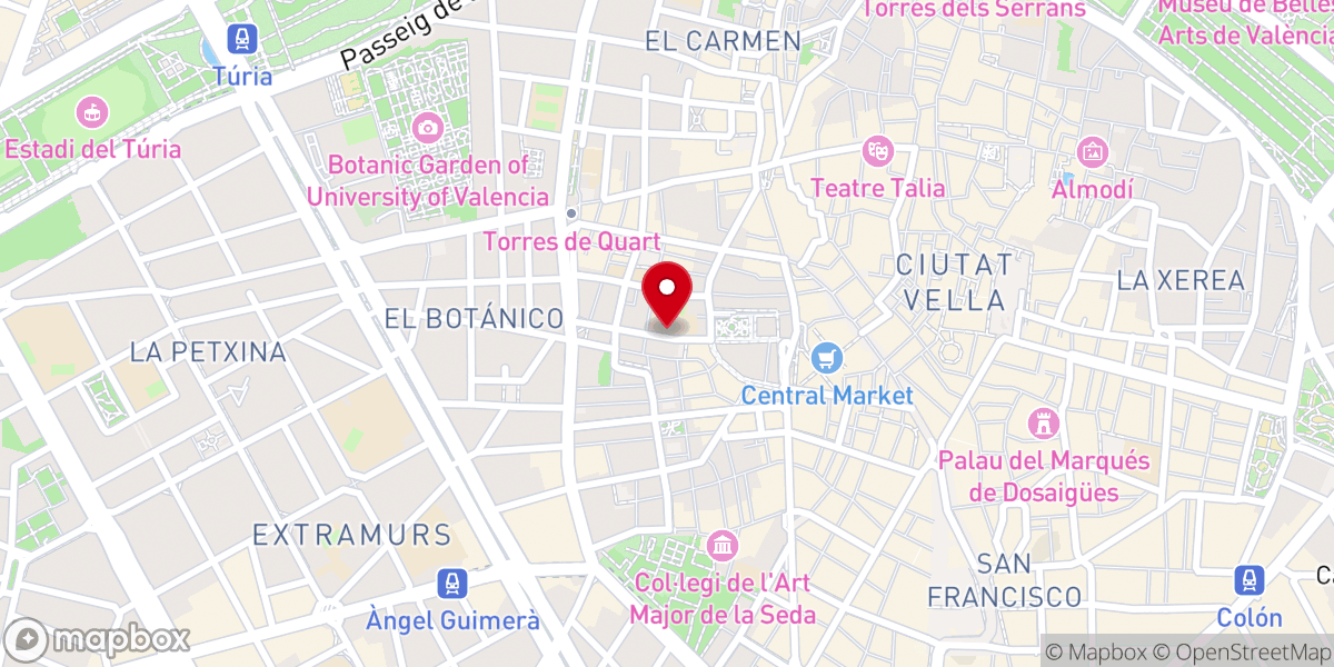 Map showing location of Parroquia de San José de Calasanz