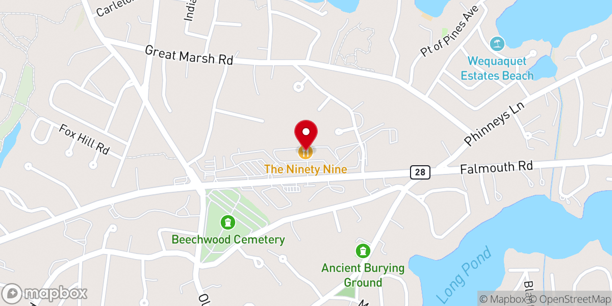 Map showing location of First Church of Christ, Scientist and Reading Room, Hyannis