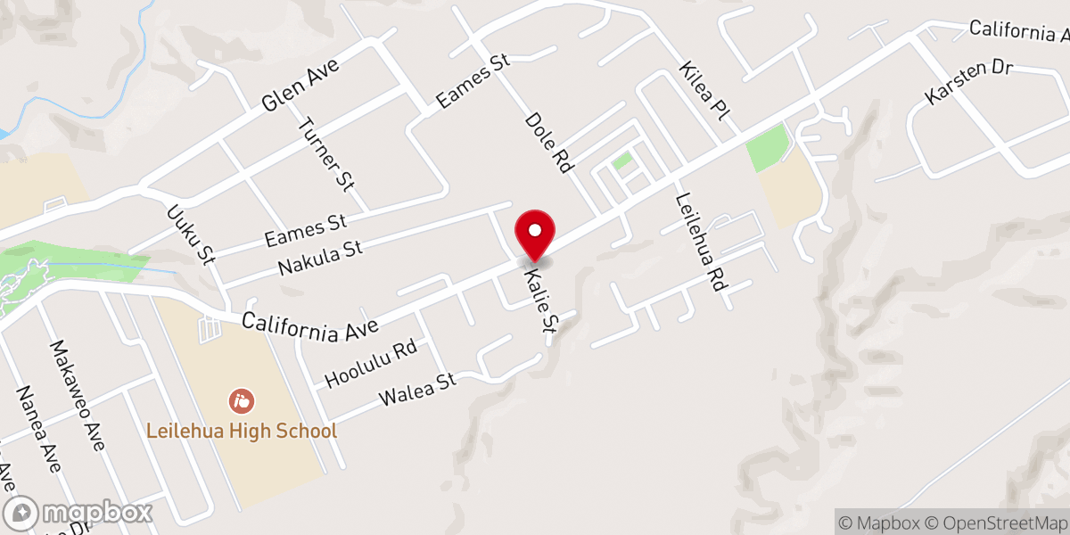 Map showing location of Church of the Nazarene