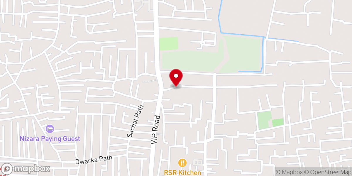 Map showing location of Kuki Worship Service, Guwahati Church
