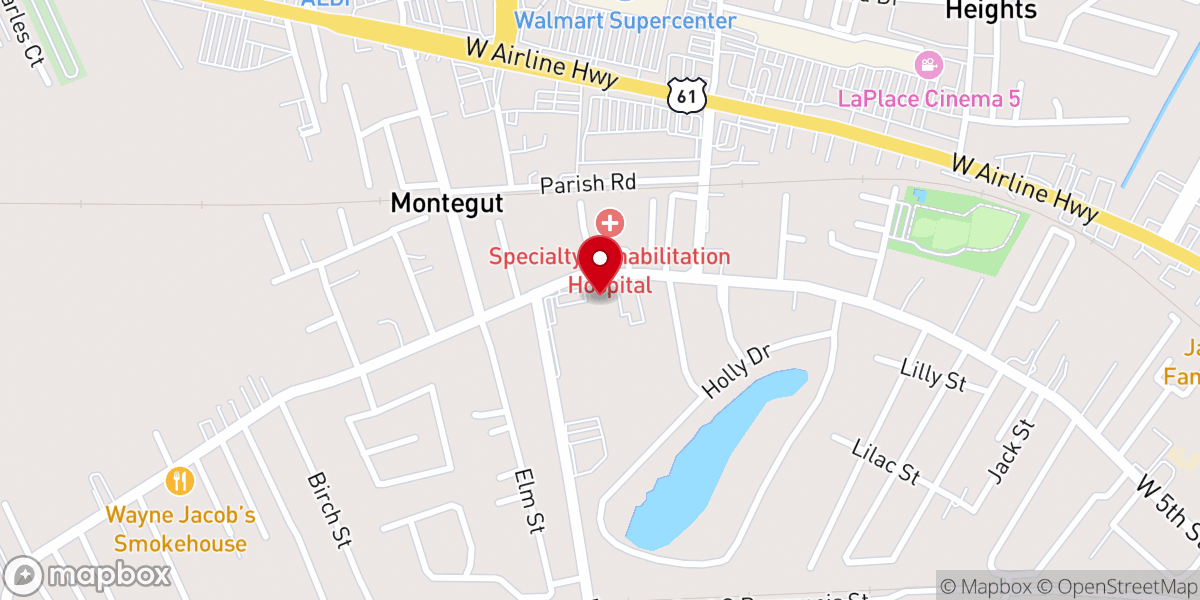 Map showing location of St Joan of Arc Catholic Church