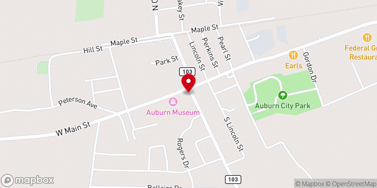 Map showing location of Pearce Memorial United Methodist
