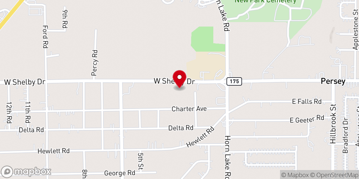 Map showing location of Margaret Road Church