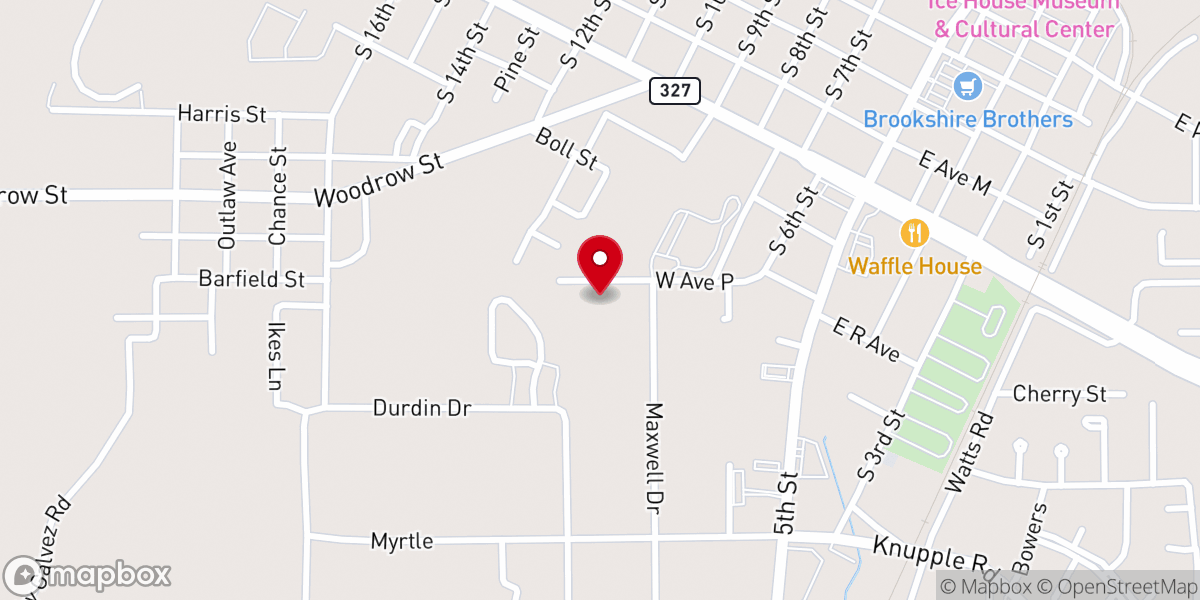 Map showing location of Christian Care Center - Food Distribution Center