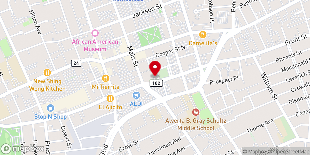 Map showing location of Saint George's Church