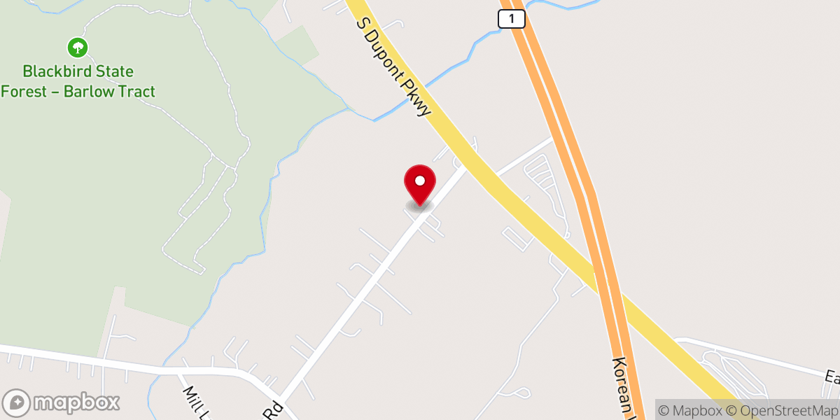 Map showing location of Scott Church