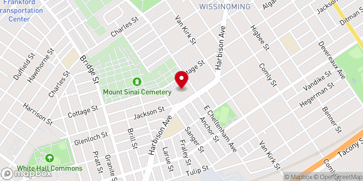 Map showing location of St. Bartholemew's Roman Catholic Church