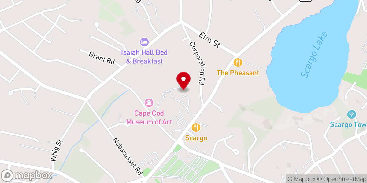 Map showing location of The Cape Playhouse