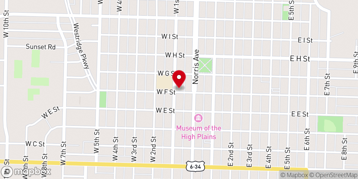 Map showing location of Christian Science Church