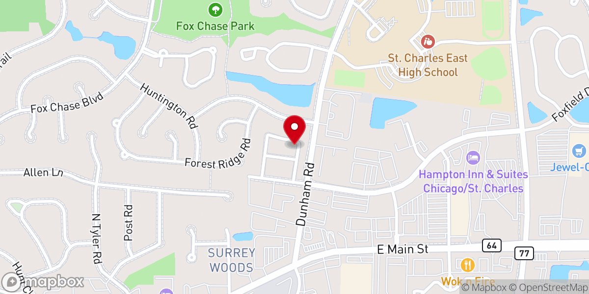 Map showing location of Hope Community Church