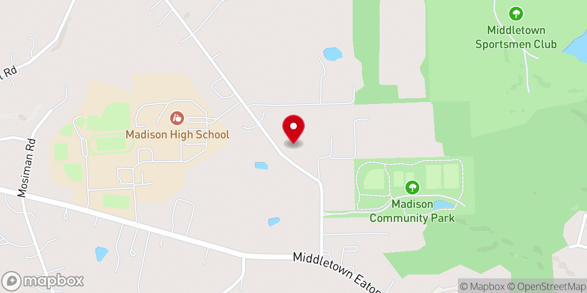 Map showing location of Western Hills Baptist Church