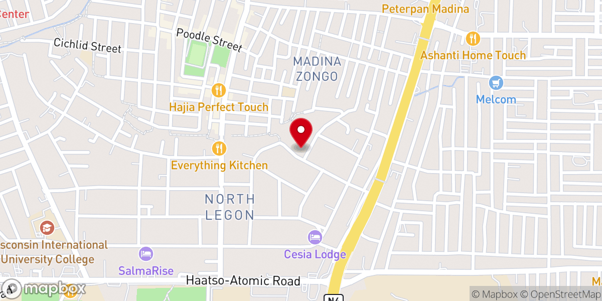 Map showing location of G.E.C, ADONAI CHAPEL