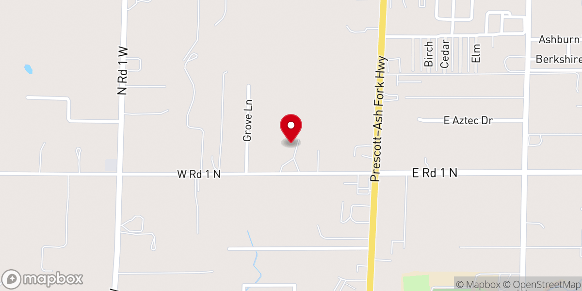 Map showing location of Word of Life Assembly Church