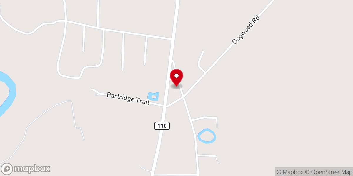 Map showing location of Christian Fellowship Church