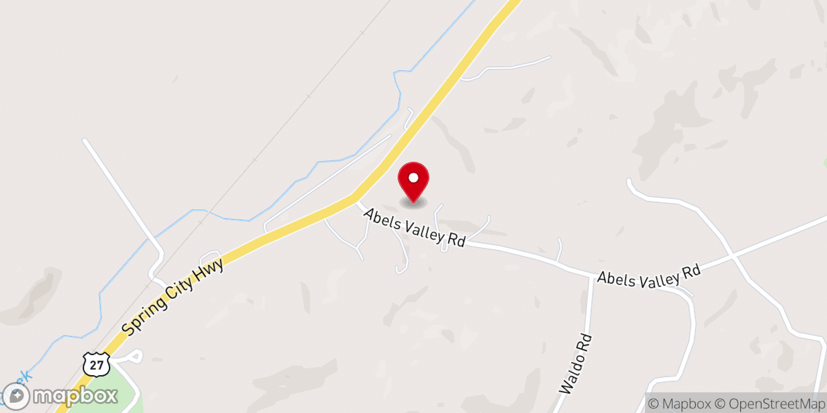 Map showing location of Whites Creek Baptist Church