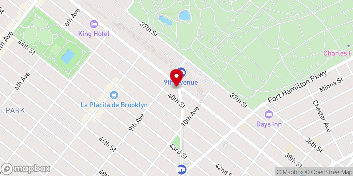 Map showing location of Borough Park Spanish Seventh-Day Adventist Church