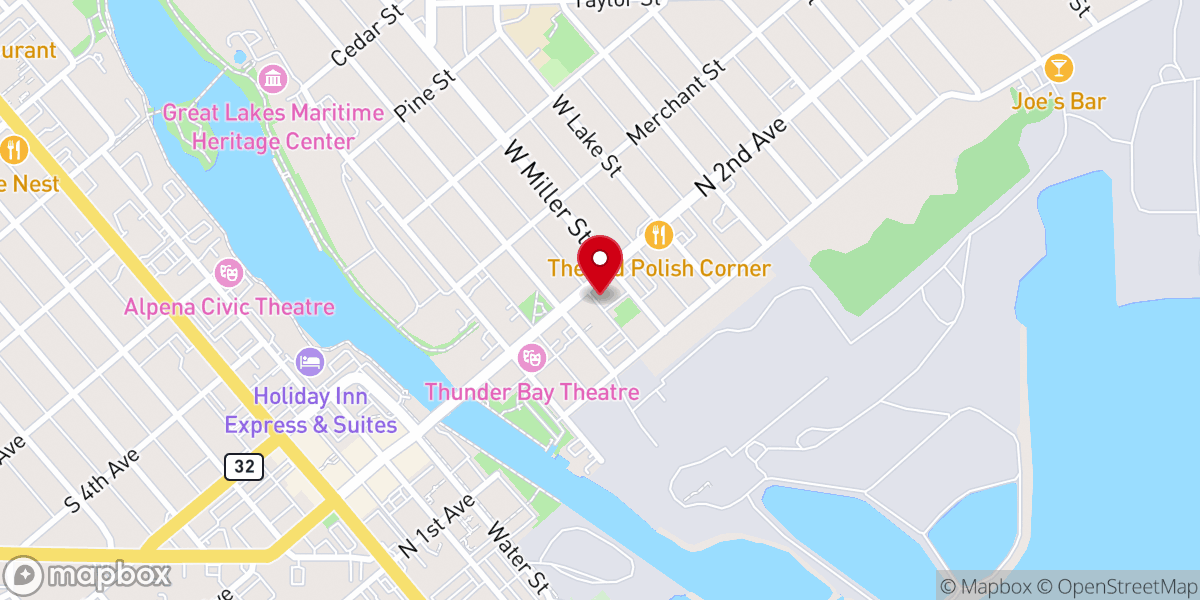Map showing location of Saint Mary Church