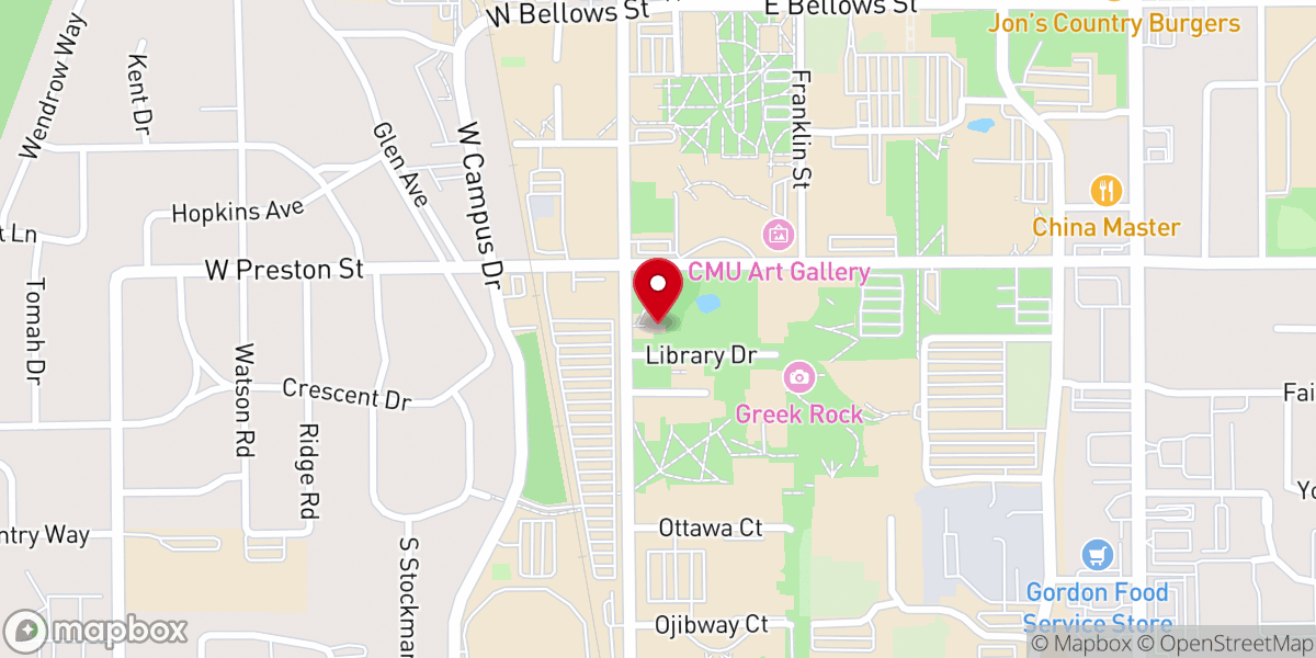 Map showing location of Christ the King Lutheran Chapel