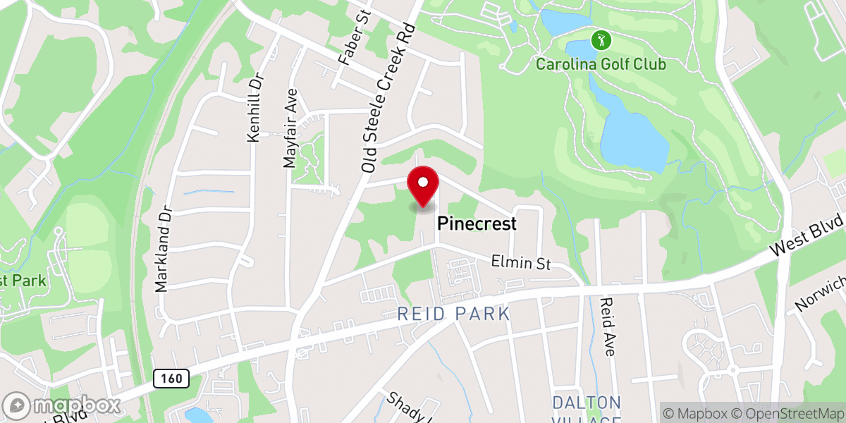 Map showing location of New Shiloh Baptist Church
