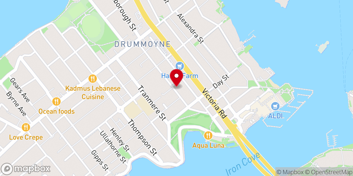 Map showing location of St Bede's Anglican Church