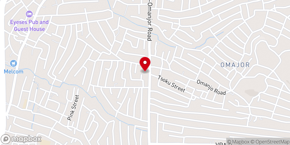 Map showing location of St. Monica's Catholic Church Fanmilk-Ablekuma