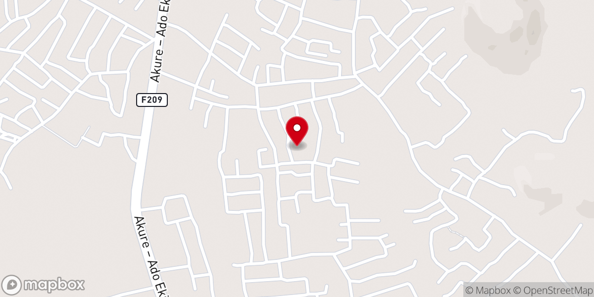 Map showing location of Faith Baptist Church