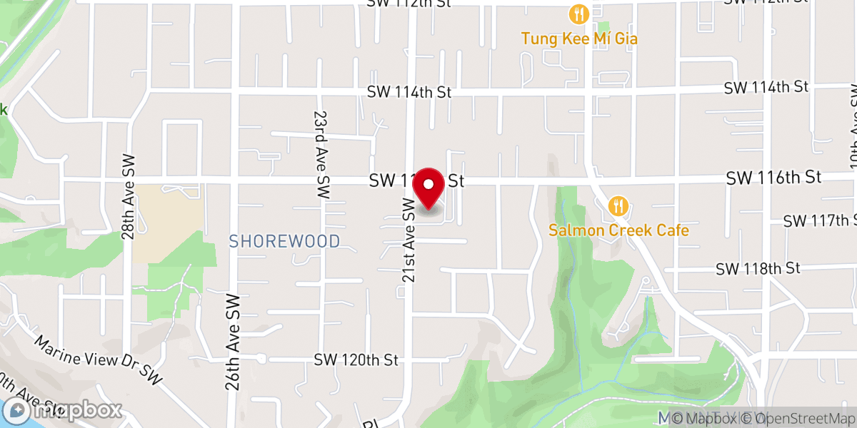 Map showing location of St. Paul's of Shorewood