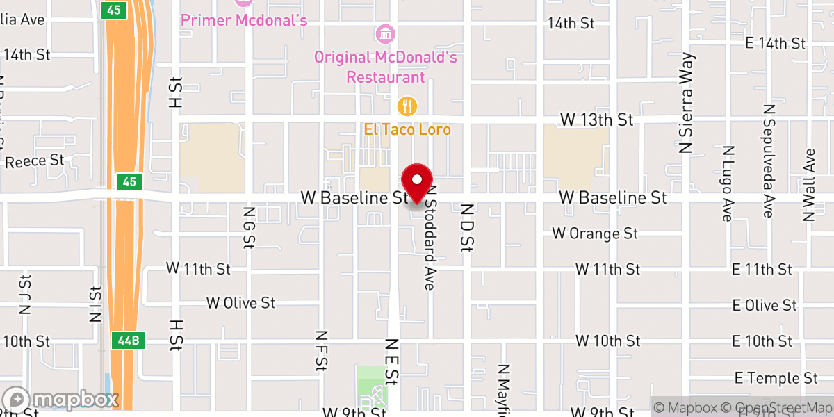 Map showing location of Set Free Church