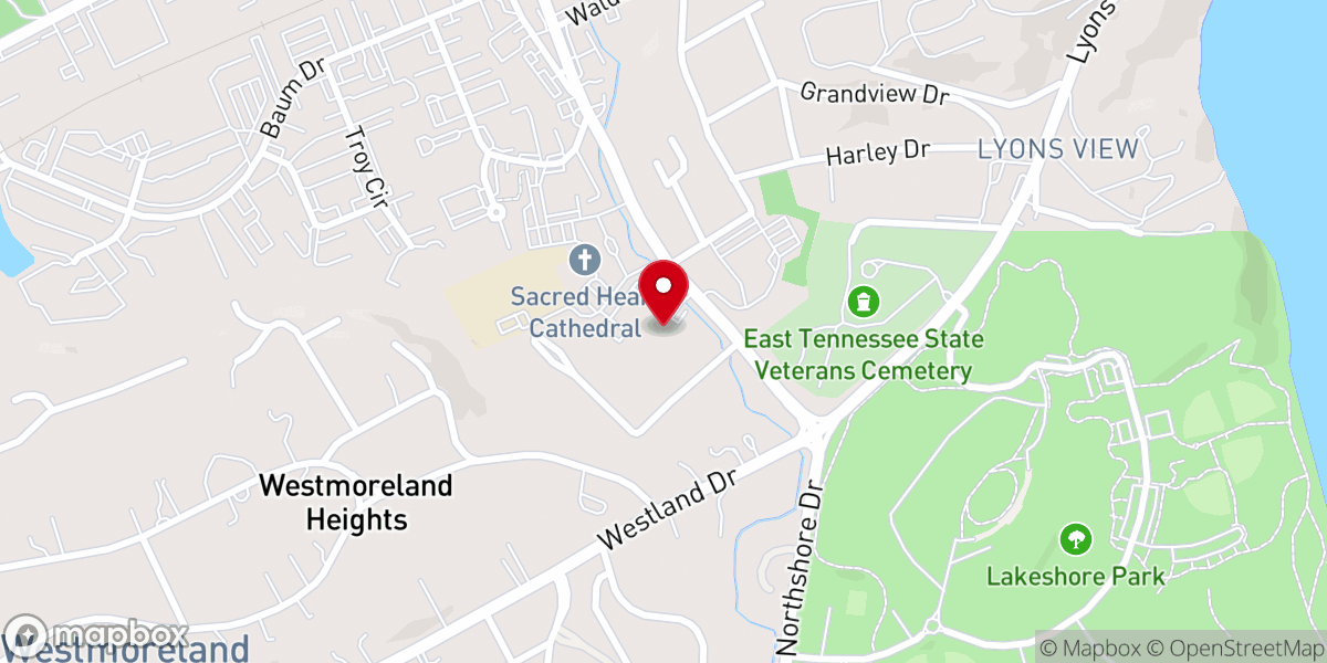 Map showing location of Sacred Heart Apostolate