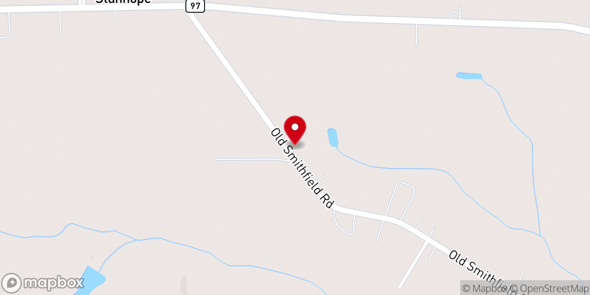 Map showing location of Red Oak Grove Missionary Baptist Church