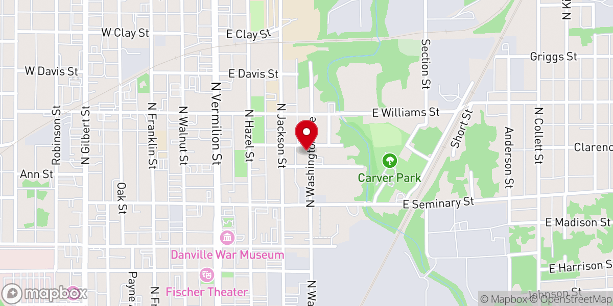 Map showing location of Saint Paul Baptist Church